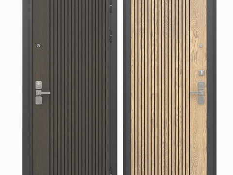  守护者入户门配阁楼02饰面3d模型 