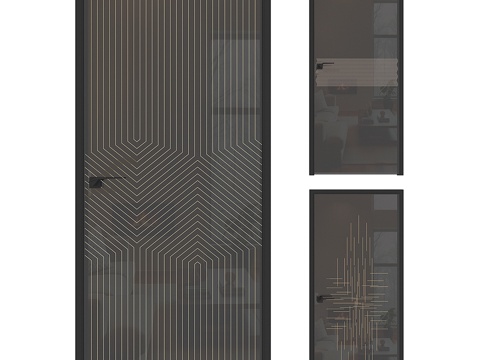  facto出品东京S系列轮廓室内门3d模型 