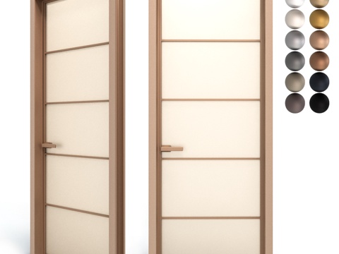  Alumdoor装饰铝门套装3d模型 