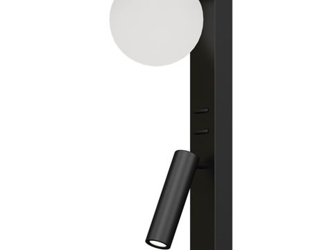  壁灯 Greta 黑色 07809W,19(3000K)3d模型 