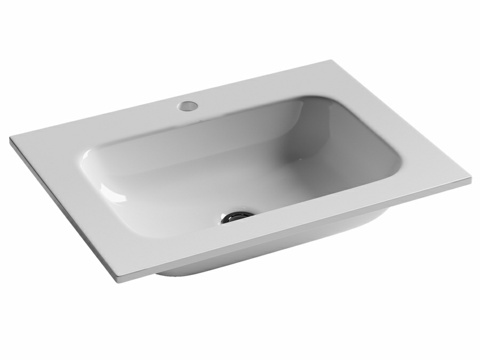  OM Grace矩形台面式洗手盆带龙头3d模型 