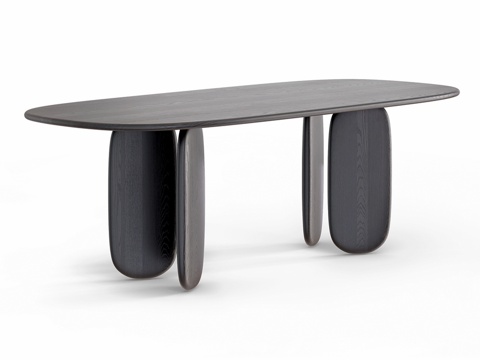  OM Siori 武士道餐桌 木质 083d模型 