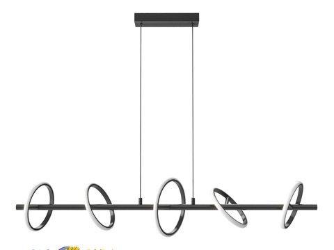  OM直线吊灯Lussole LSP-74183d模型 
