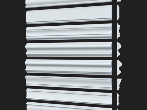  光滑装饰线条套装55. LepGrand3d模型 