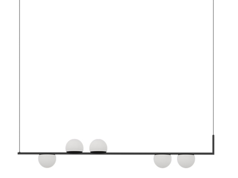  吊灯 Greta 黑色 07809-5, 193d模型 