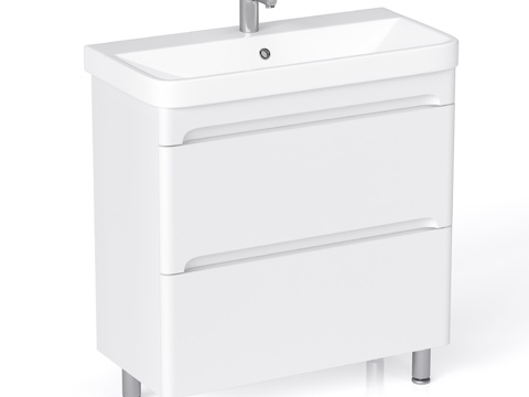  OM Nice 80.2Y 落地式带水槽梳妆柜3d模型 