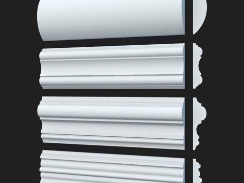  光滑装饰线条套装61. LepGrand3d模型 