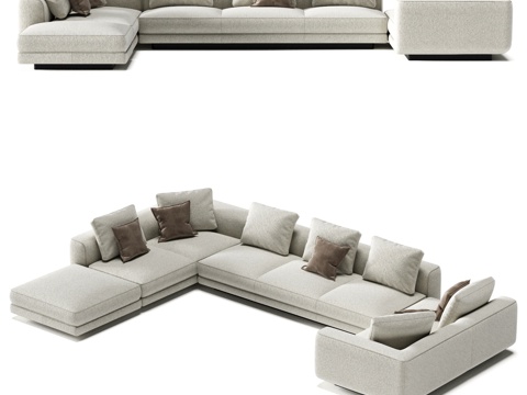  FIFTYFOURMS Harmonia 10 模块化沙发3d模型 