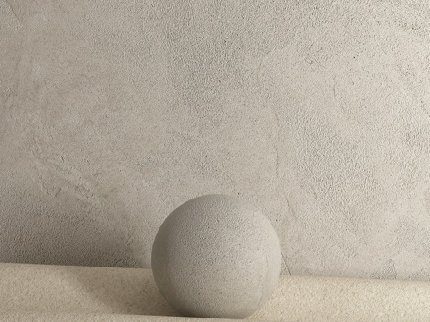  微水泥基装饰涂层或涂料3d模型 