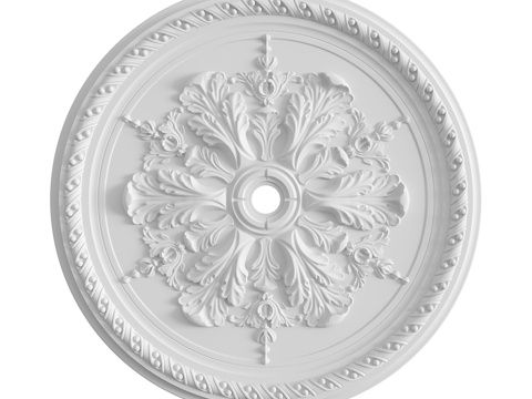 灰泥装饰花饰套装134号3d模型