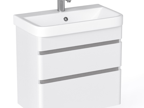  OM悬挂式带洗手盆的梳妆柜Soldi Sf 60.2Y3d模型 