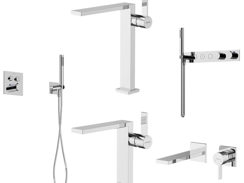  OM系列SANCOS Lin龙头及淋浴套装3d模型 