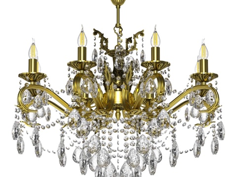  OM 吊灯青铜 Melania 83d模型 