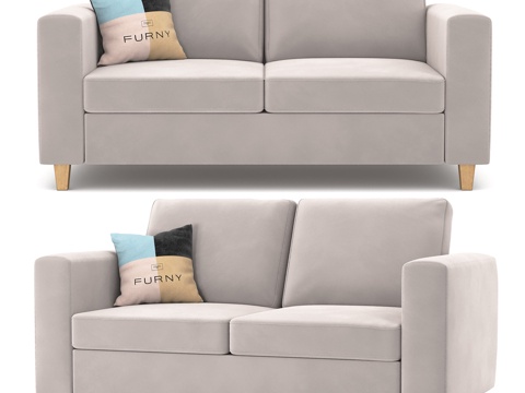  OM The Furny沙发波里直躺款3d模型 