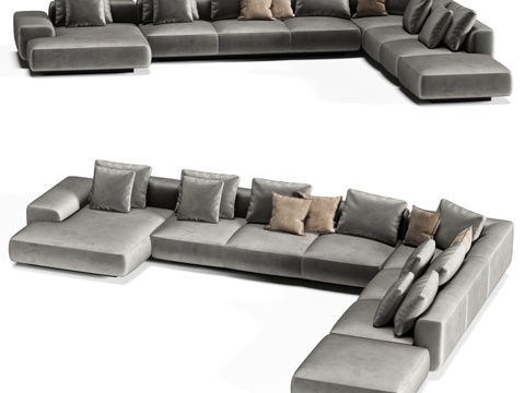  FIFTYFOURMS Leggero 10 模块化沙发3d模型 