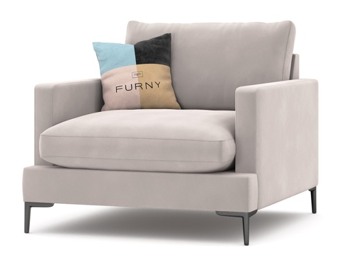  OM The Furny Leken扶手椅3d模型 