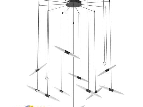  OM吊灯 Lussole LSP-73973d模型 