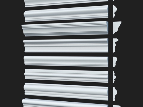  光滑装饰线条套装 56 LepGrand3d模型 