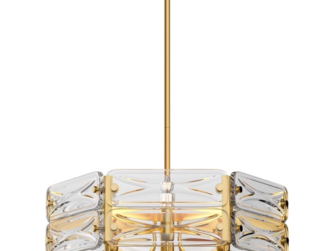  Favorite Glacies 4764-6P 杆式吊灯3d模型 