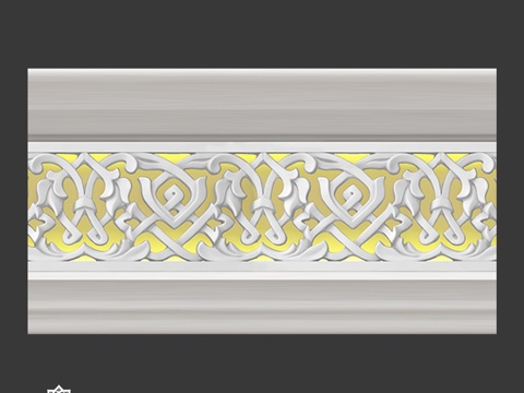  带贯穿嵌件和照明的檐口 Ks 14123d模型 