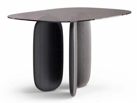  OM Siori 武士道玻璃餐桌 023d模型 