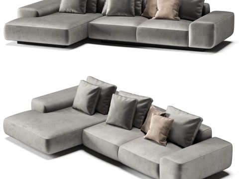  FIFTYFOURMS Leggero 9 模块化沙发3d模型 