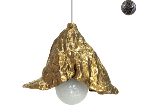  OM Butterfly L.C. 风铃草116手工球形吊灯3d模型 