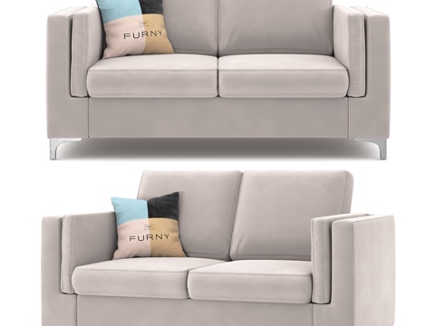  OM The Furny沙发米兰滑动款3d模型 
