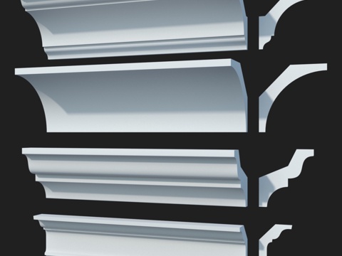  光滑窗楣套装 #62 LepGrand3d模型 