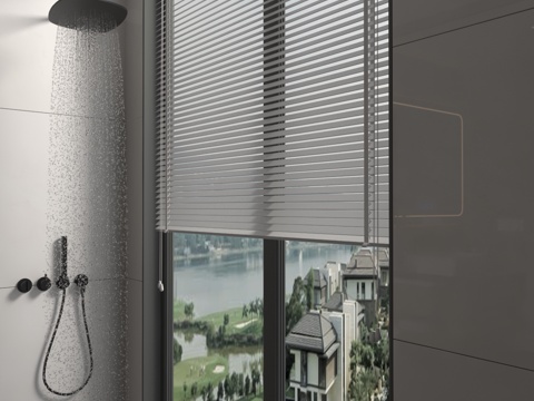  卫生间花洒3d模型 