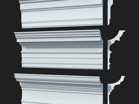  光滑窗帘盒套装 #57 LepGrand3d模型 