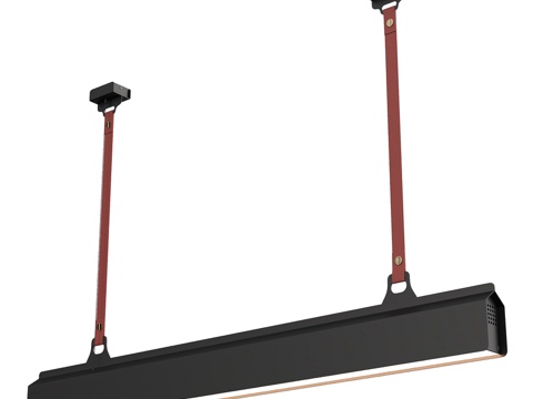  线性吊带OMLED吊灯3d模型 