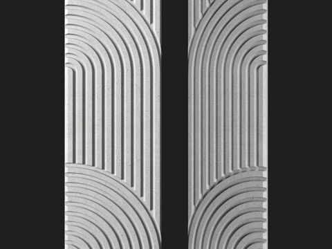  OM Wave6 装饰羽毛灯3d模型 