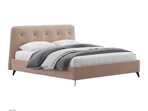  OM MERIDA带腿床3d模型 