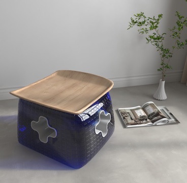  现代凳子3d模型 