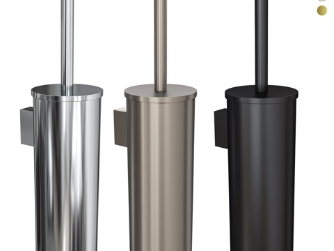  艾伦布劳优先级系列 6.31A09-00 镀铬马桶刷3d模型 