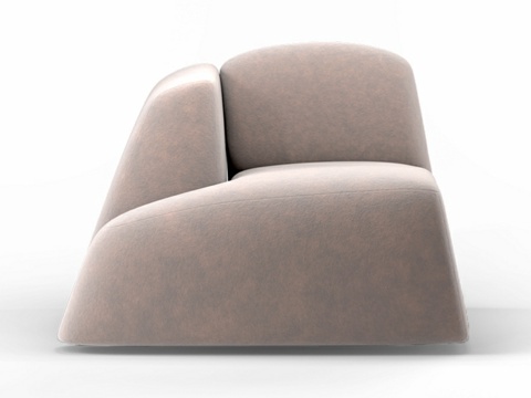  OM Siori Trapeze 2.0 扶手椅 110x13d模型 