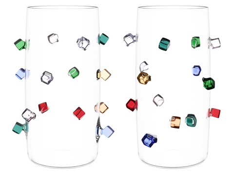  Fiesta玻璃杯套装，500毫升，2件3d模型 