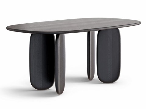  OM Siori 武士道餐桌 木质 05&amp;063d模型 