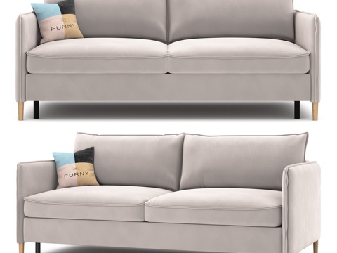  OM The Furny 汉普顿沙发床3d模型 