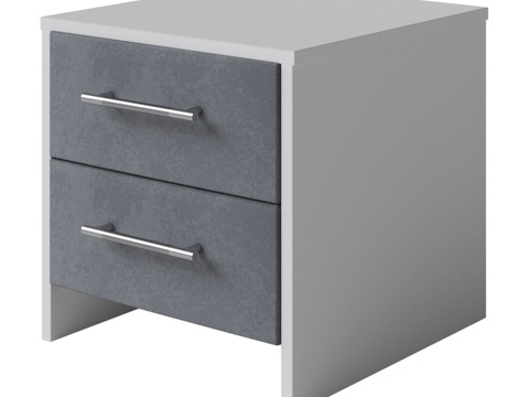  床头柜阿尔巴（2抽屉）3d模型 