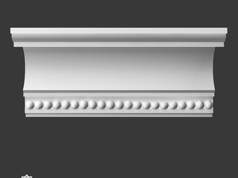  饰有花纹的檐口 Ka 13143d模型 