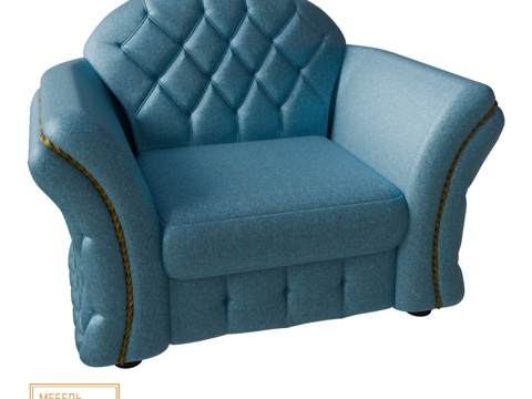  OM 蒂芙尼椅 - 巴泽诺夫兄弟家具3d模型 