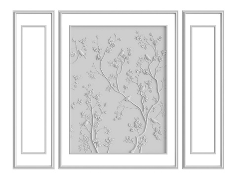  墙面装饰组件211号3d模型 