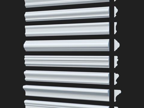  光滑装饰线条套装 57 LepGrand3d模型 