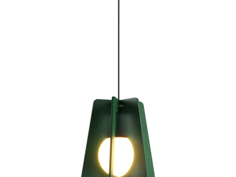  吸音吊灯 D300xH350mm OM3d模型 