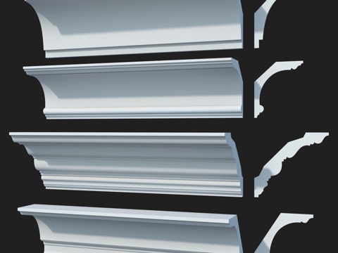  光滑窗檐线套装 #40 LepGrand3d模型 