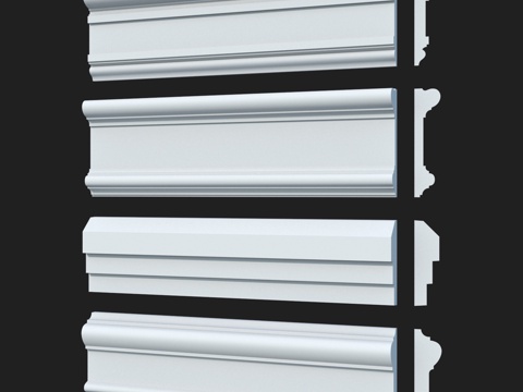  光滑装饰线条套装60. LepGrand3d模型 