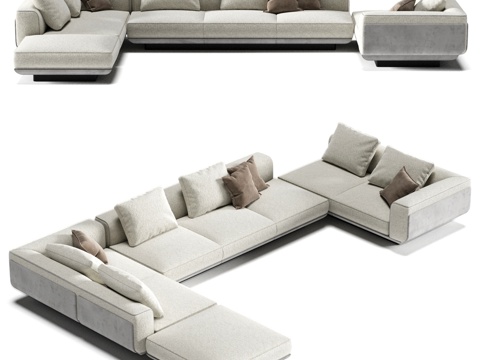  FIFTYFOURMS Eden 7 模块化沙发3d模型 