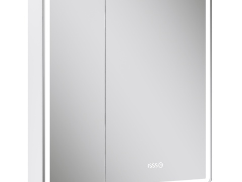  OM Nice LED 80带钟镜柜3d模型 